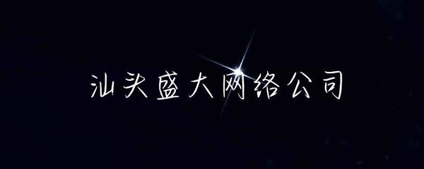 汕頭盛大網(wǎng)絡公司 引領汕頭網(wǎng)站建設新風尚